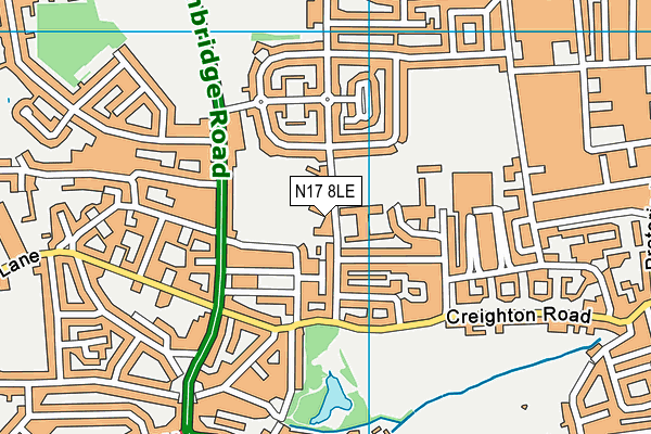 N17 8LE map - OS VectorMap District (Ordnance Survey)