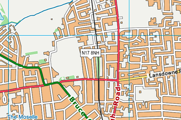 N17 8NH map - OS VectorMap District (Ordnance Survey)