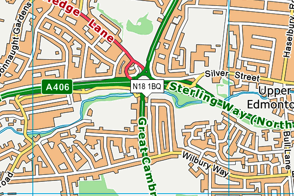 N18 1BQ map - OS VectorMap District (Ordnance Survey)