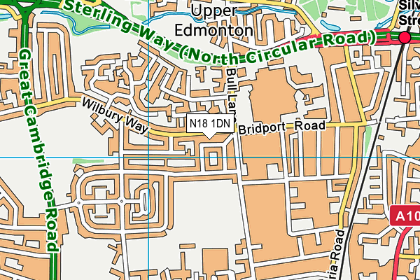 N18 1DN map - OS VectorMap District (Ordnance Survey)