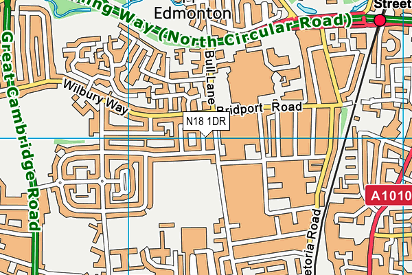 N18 1DR map - OS VectorMap District (Ordnance Survey)