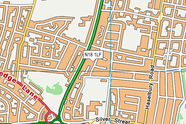N18 1LF map - OS VectorMap District (Ordnance Survey)