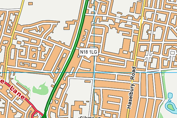 N18 1LG map - OS VectorMap District (Ordnance Survey)
