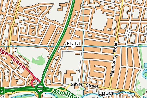 N18 1LJ map - OS VectorMap District (Ordnance Survey)
