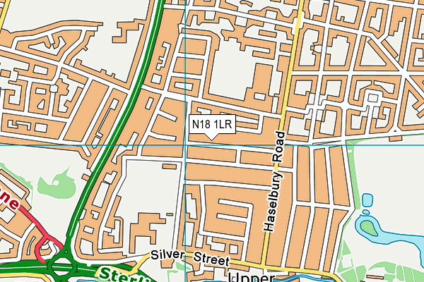 N18 1LR map - OS VectorMap District (Ordnance Survey)
