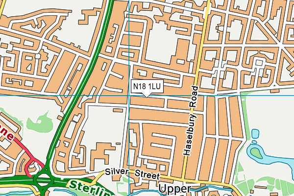 N18 1LU map - OS VectorMap District (Ordnance Survey)