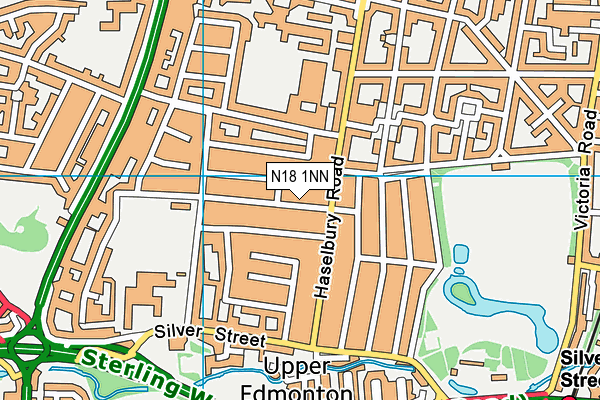 N18 1NN map - OS VectorMap District (Ordnance Survey)