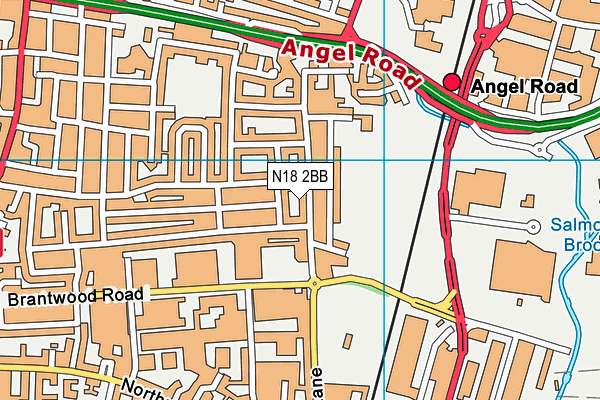 N18 2BB map - OS VectorMap District (Ordnance Survey)