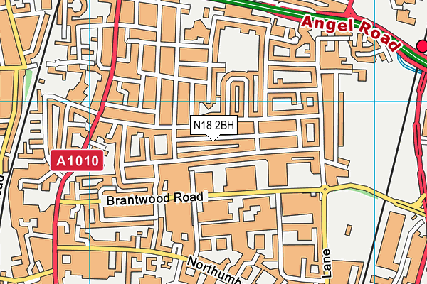 N18 2BH map - OS VectorMap District (Ordnance Survey)