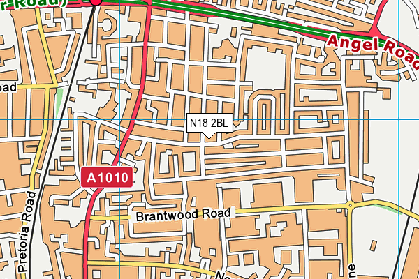 N18 2BL map - OS VectorMap District (Ordnance Survey)
