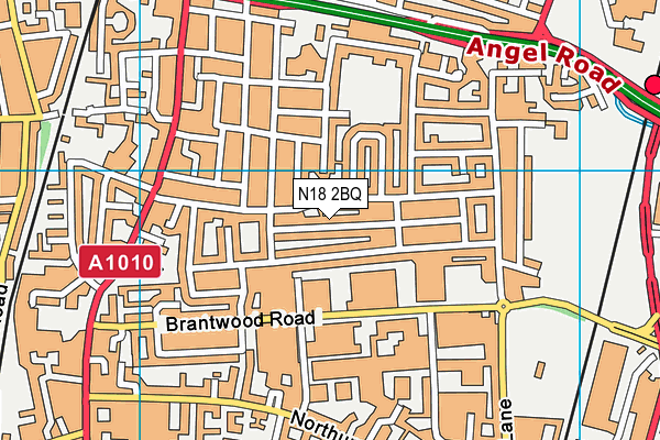 N18 2BQ map - OS VectorMap District (Ordnance Survey)