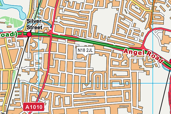 N18 2JL map - OS VectorMap District (Ordnance Survey)