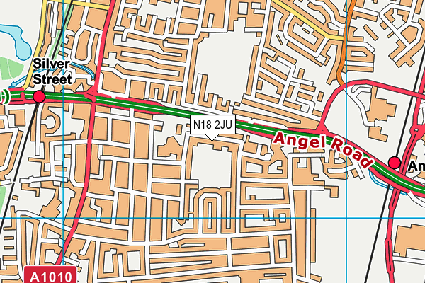 N18 2JU map - OS VectorMap District (Ordnance Survey)