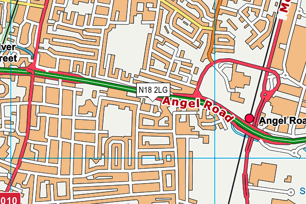 N18 2LG map - OS VectorMap District (Ordnance Survey)