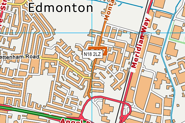 N18 2LZ map - OS VectorMap District (Ordnance Survey)