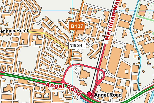 N18 2NT map - OS VectorMap District (Ordnance Survey)