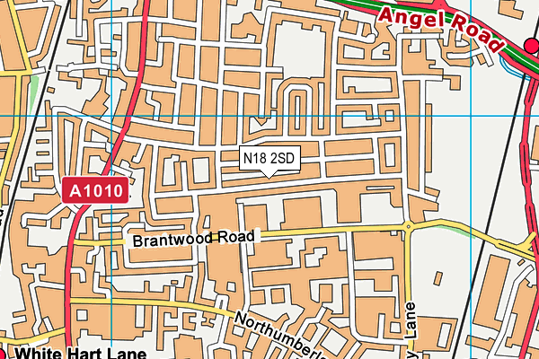 N18 2SD map - OS VectorMap District (Ordnance Survey)
