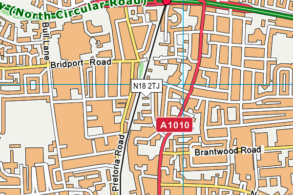 N18 2TJ map - OS VectorMap District (Ordnance Survey)