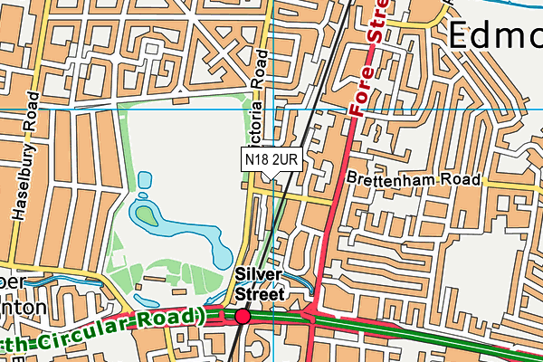 N18 2UR map - OS VectorMap District (Ordnance Survey)