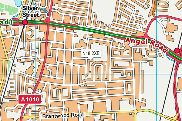 N18 2XE map - OS VectorMap District (Ordnance Survey)
