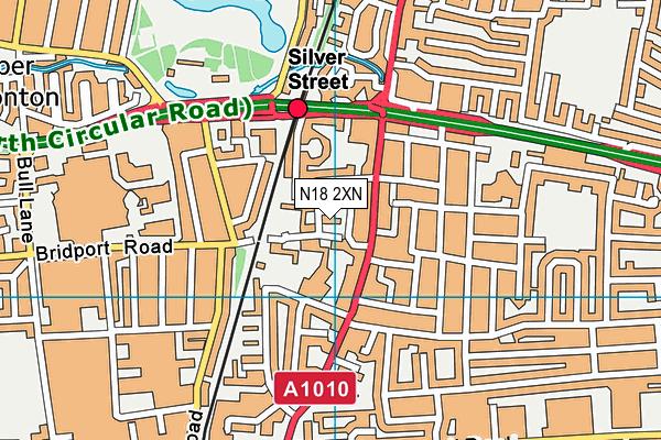 N18 2XN map - OS VectorMap District (Ordnance Survey)