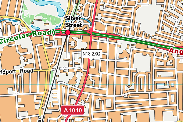 N18 2XQ map - OS VectorMap District (Ordnance Survey)