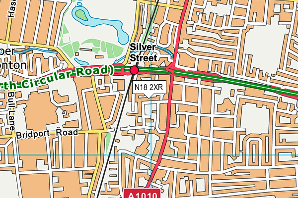 N18 2XR map - OS VectorMap District (Ordnance Survey)