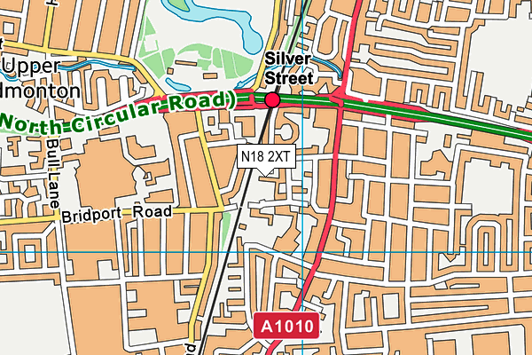 N18 2XT map - OS VectorMap District (Ordnance Survey)