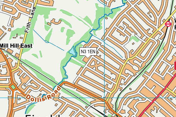 N3 1EN map - OS VectorMap District (Ordnance Survey)