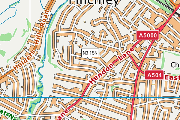 N3 1SN map - OS VectorMap District (Ordnance Survey)