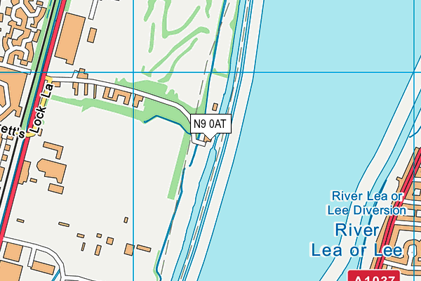 N9 0AT map - OS VectorMap District (Ordnance Survey)