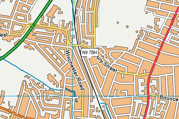 N9 7BH map - OS VectorMap District (Ordnance Survey)