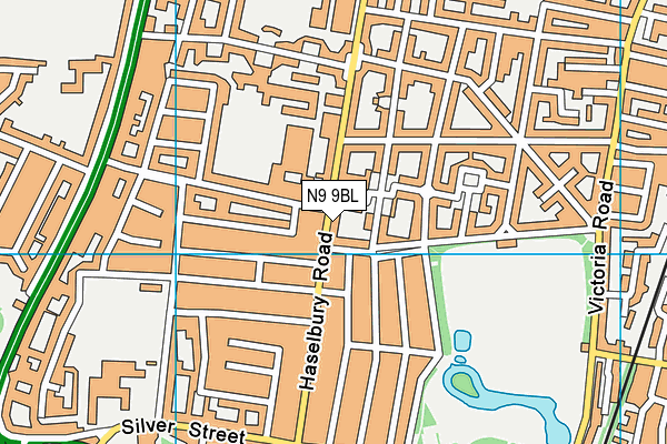 N9 9BL map - OS VectorMap District (Ordnance Survey)
