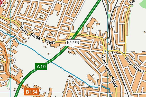 N9 9EN map - OS VectorMap District (Ordnance Survey)