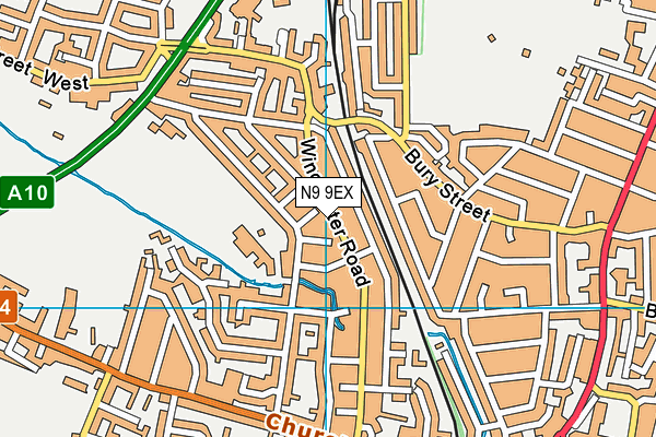 N9 9EX map - OS VectorMap District (Ordnance Survey)