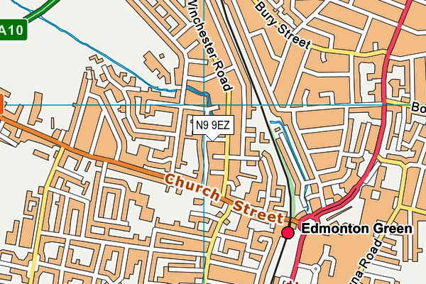 N9 9EZ map - OS VectorMap District (Ordnance Survey)