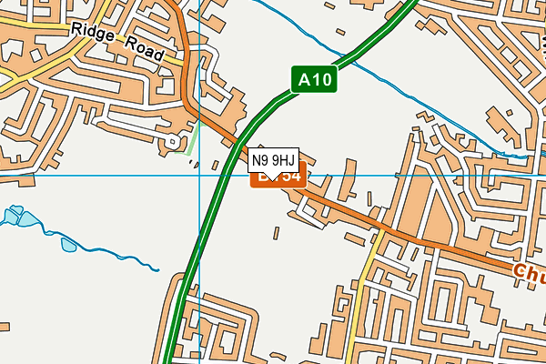 N9 9HJ map - OS VectorMap District (Ordnance Survey)