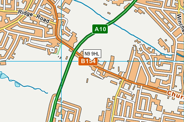 N9 9HL map - OS VectorMap District (Ordnance Survey)