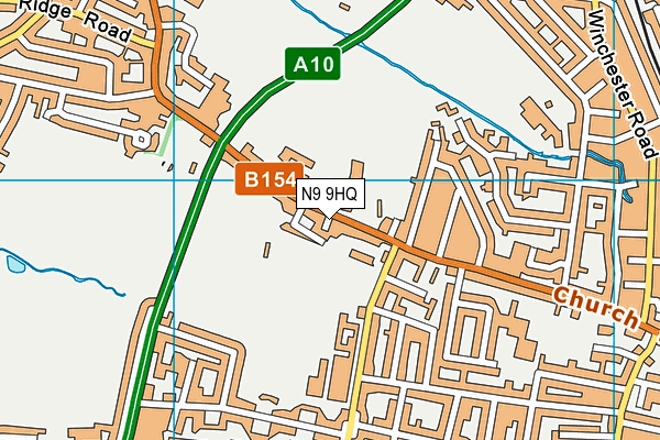 N9 9HQ map - OS VectorMap District (Ordnance Survey)
