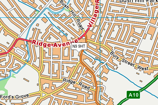 N9 9HT map - OS VectorMap District (Ordnance Survey)