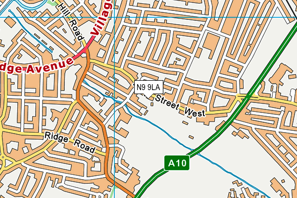 N9 9LA map - OS VectorMap District (Ordnance Survey)