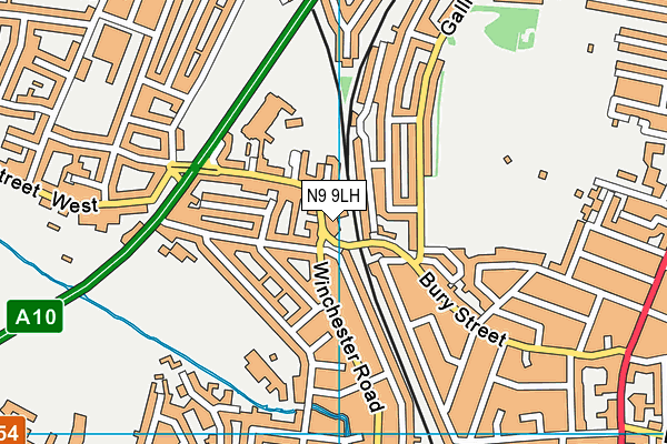 N9 9LH map - OS VectorMap District (Ordnance Survey)