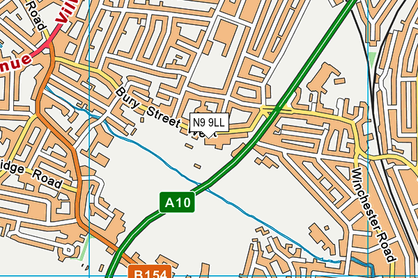 N9 9LL map - OS VectorMap District (Ordnance Survey)