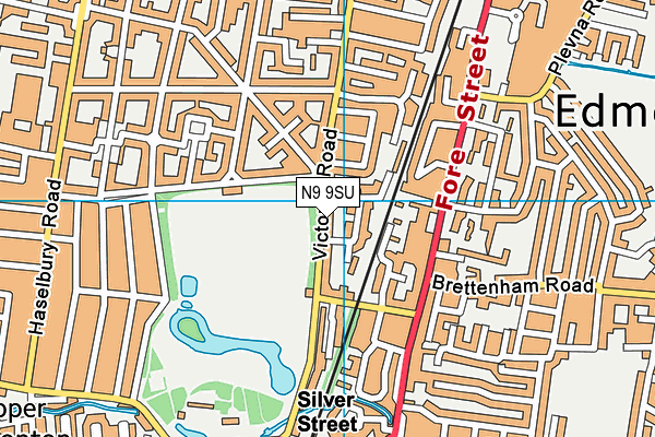 N9 9SU map - OS VectorMap District (Ordnance Survey)