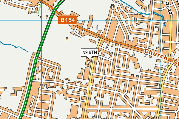 The Latymer School map (N9 9TN) - OS VectorMap District (Ordnance Survey)