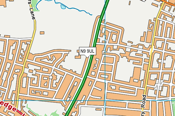 N9 9UL map - OS VectorMap District (Ordnance Survey)