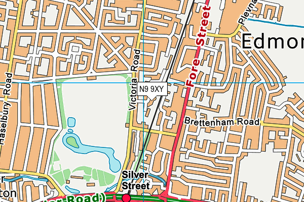 N9 9XY map - OS VectorMap District (Ordnance Survey)