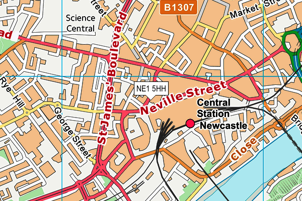 NE1 5HH map - OS VectorMap District (Ordnance Survey)