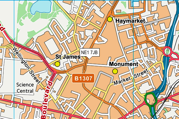 Map of KAMRANS BARBERS UNITED LTD at district scale