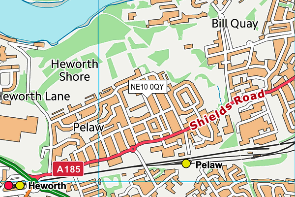 St Alban's Catholic Primary School, Pelaw map (NE10 0QY) - OS VectorMap District (Ordnance Survey)